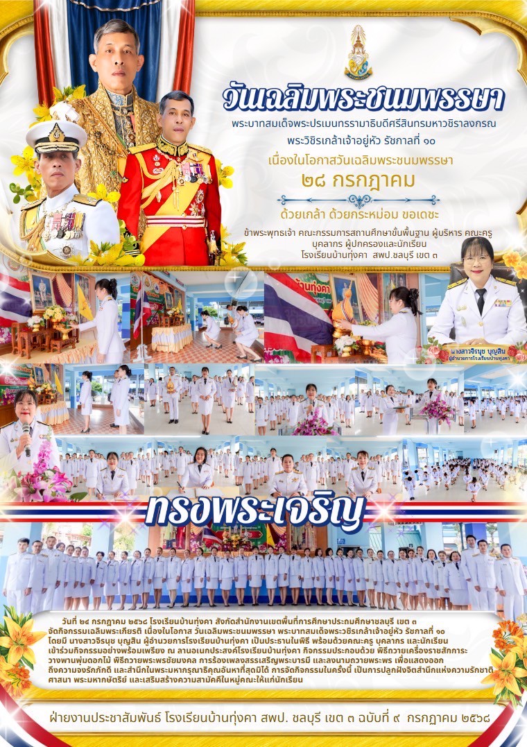 วันเฉลิมพระชนมพรรษา พระบาทสมเด็จพระปรเมนทรรามาธิบดีศรีสินทรมหาวชิราลงกรณพระวชิรเกล้าเจ้าอยู่หัว รัชกาลที่๑๐